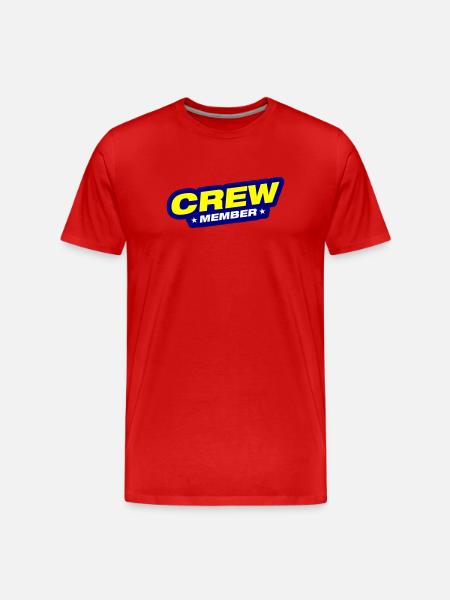 Crew Member - Men's Premium Organic T-Shirt - red