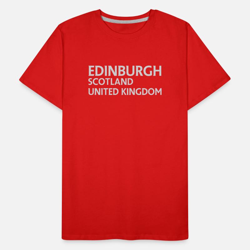 Édimbourg – Écosse Textdesign T-shirt bio Premium Homme