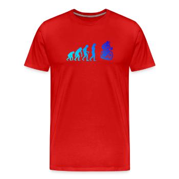 Super cadeau pour vélo de route - T-shirt bio Premium Homme - rouge - Devant - Damien (186cm)