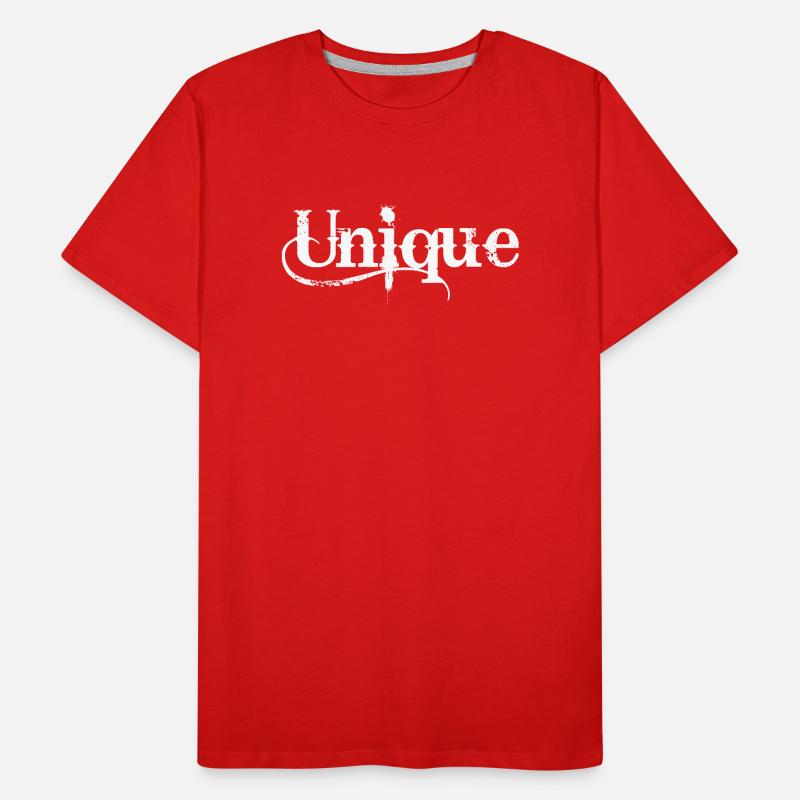 Unique Einzigartig Unikat Selbstwert Einzig Artig Männer Premium Bio T-Shirt