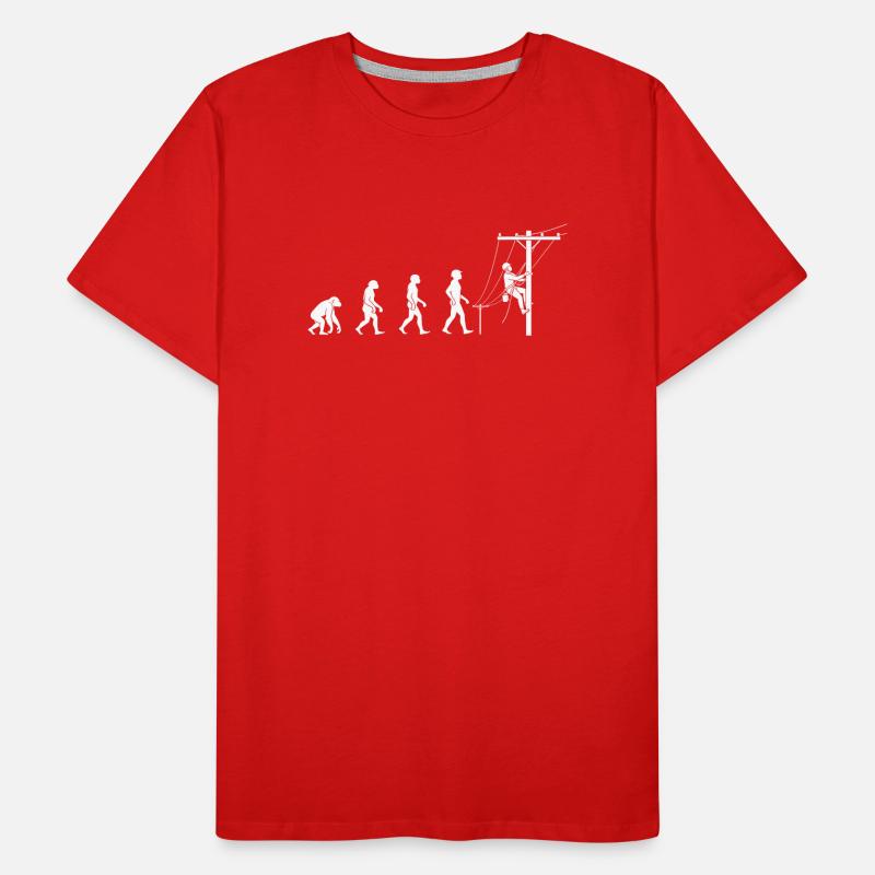 Évolution vers la technologie réseau T-shirt bio Premium Homme