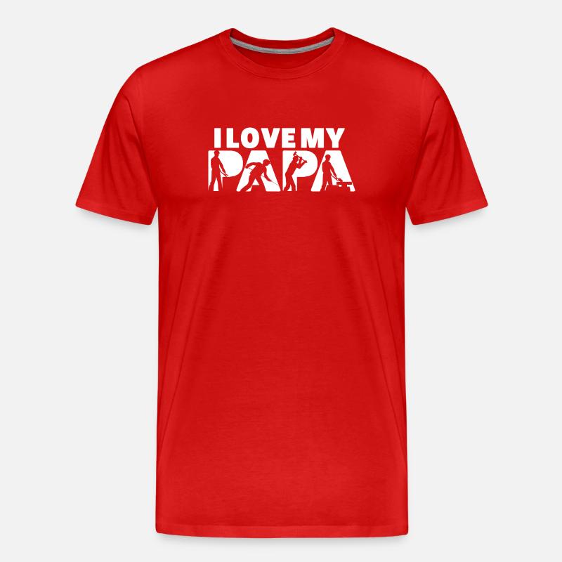 Stahlbauer Eisenarbeiter Metallkonstruktion - Männer Premium Bio T-Shirt - Rot