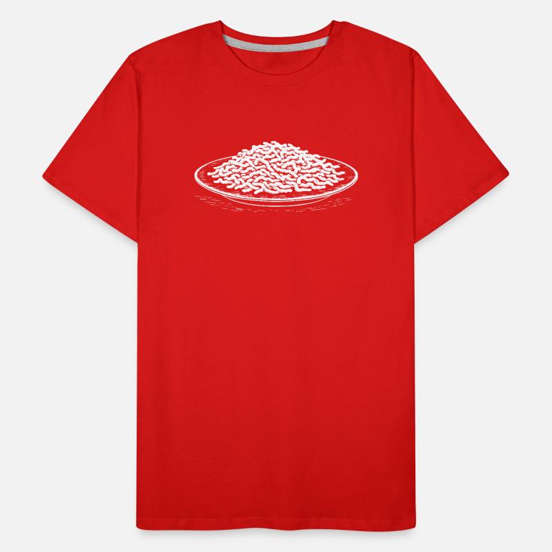 Partner motif Spätzle (white) Men's Premium Organic T-Shirt