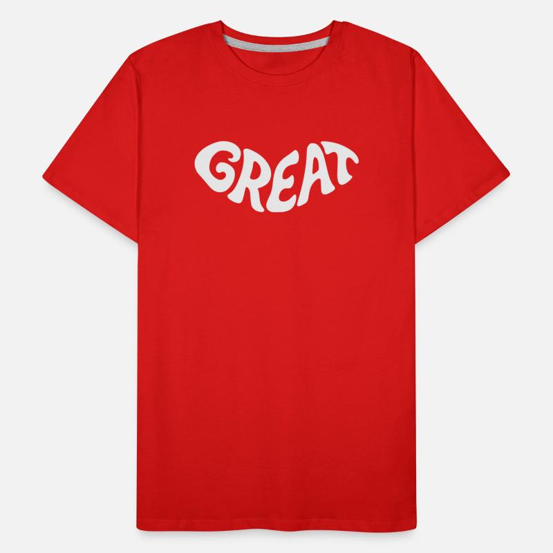 Great, Great Bubbel Word Design Men's Premium Organic T-Shirt