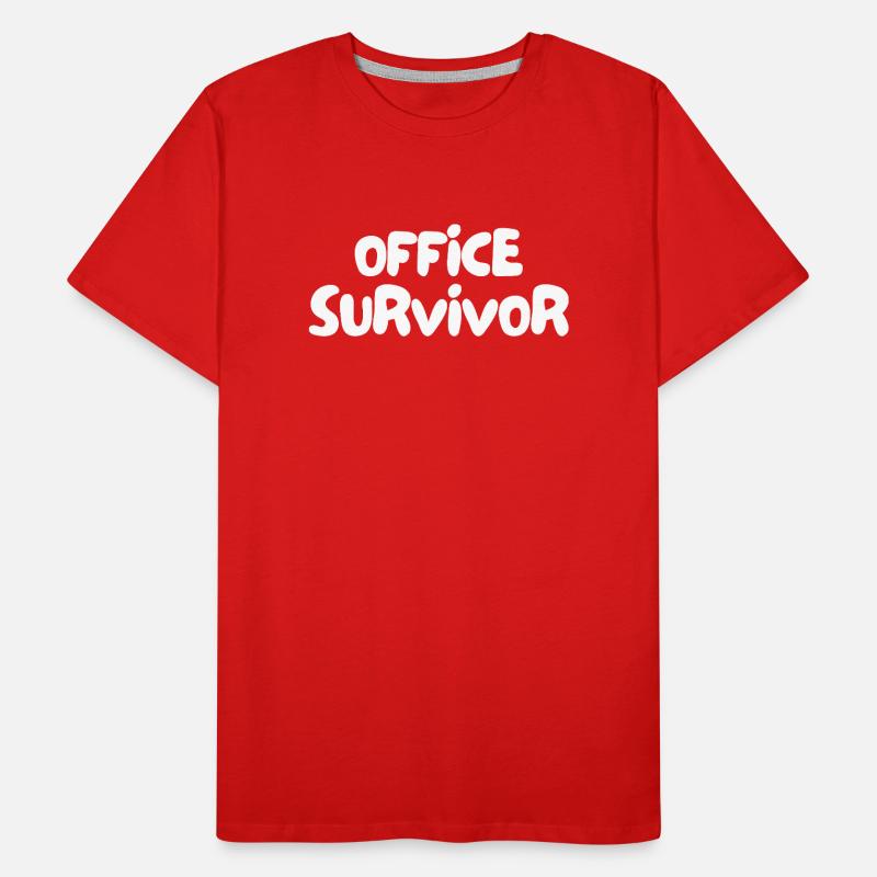 Survivant du bureau T-shirt bio Premium Homme