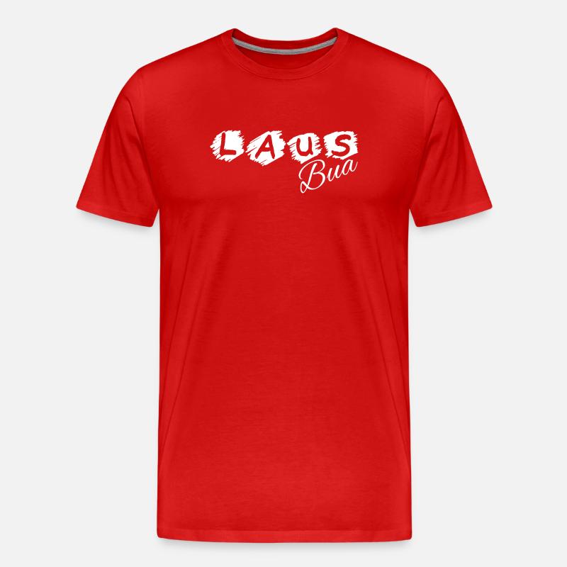 Lausbua - Lausbub - vilain garçon, dialecte - T-shirt bio Premium Homme - rouge