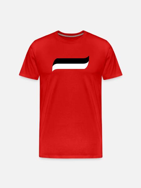siyah beyaz - Men's Premium Organic T-Shirt - red