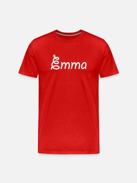 Emma - Men's Premium Organic T-Shirt - red