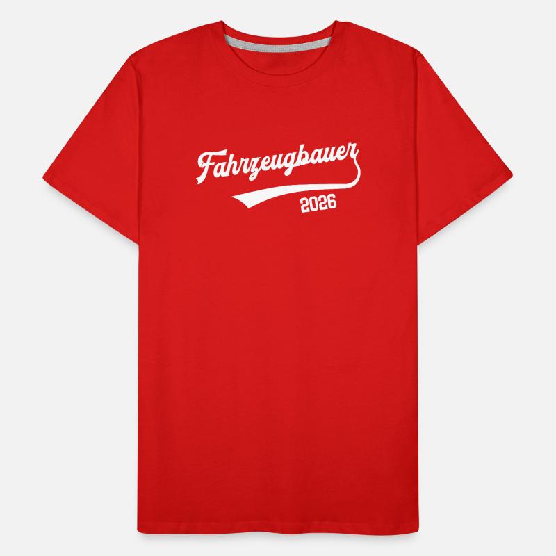 Vehicle Builder 2026 Occupation Car Mechanic Trainee Men's Premium Organic T-Shirt