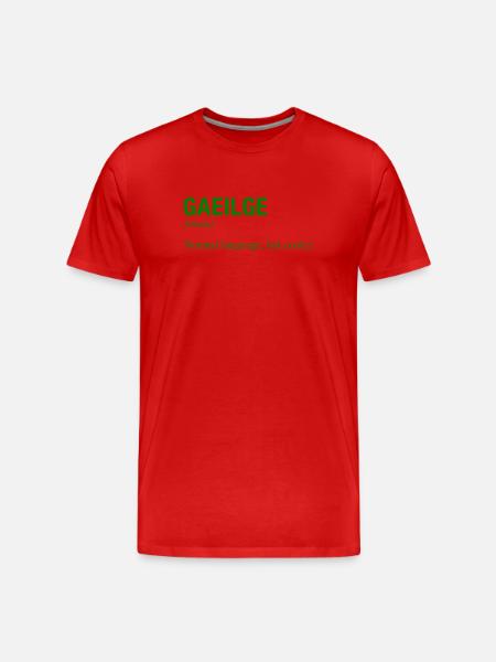 IRISH Language Irland Ireland Irisch - Men's Premium Organic T-Shirt - red