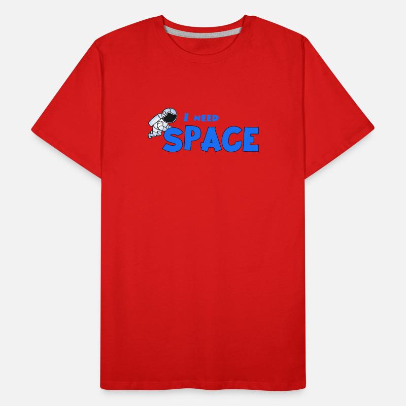 Ich brauche Platz Männer Premium Bio T-Shirt