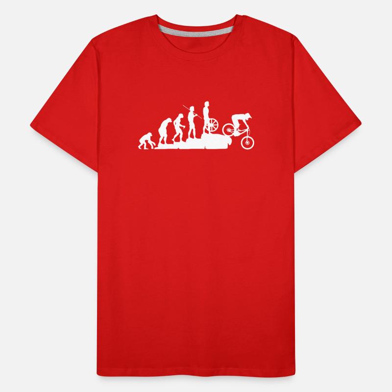 MTB Evolution Downhill edit T-shirt bio Premium Homme