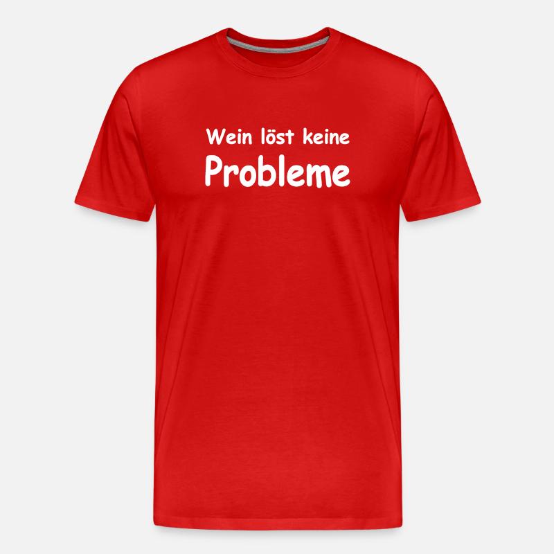 Wein - Männer Premium Bio T-Shirt - Rot