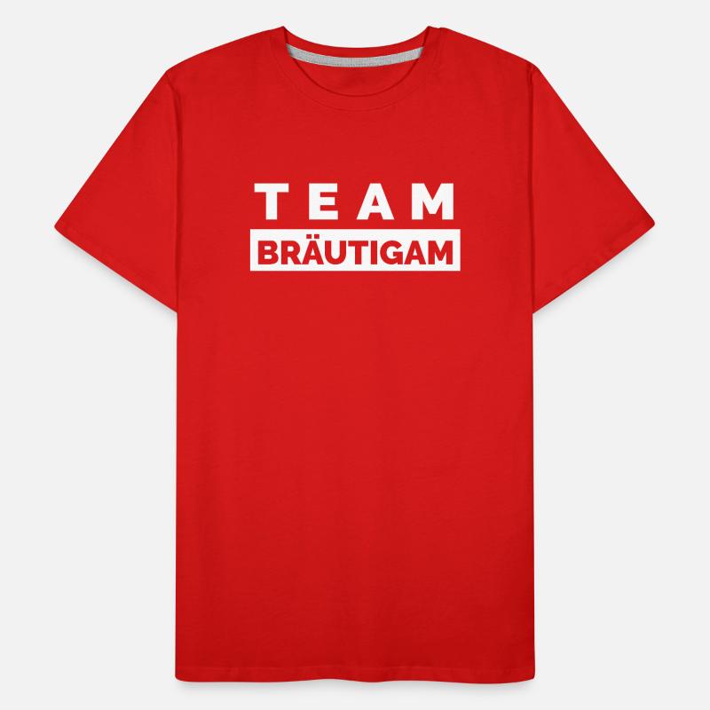 Team Bräutigam - Junggesellen Abschied Männer Männer Premium Bio T-Shirt