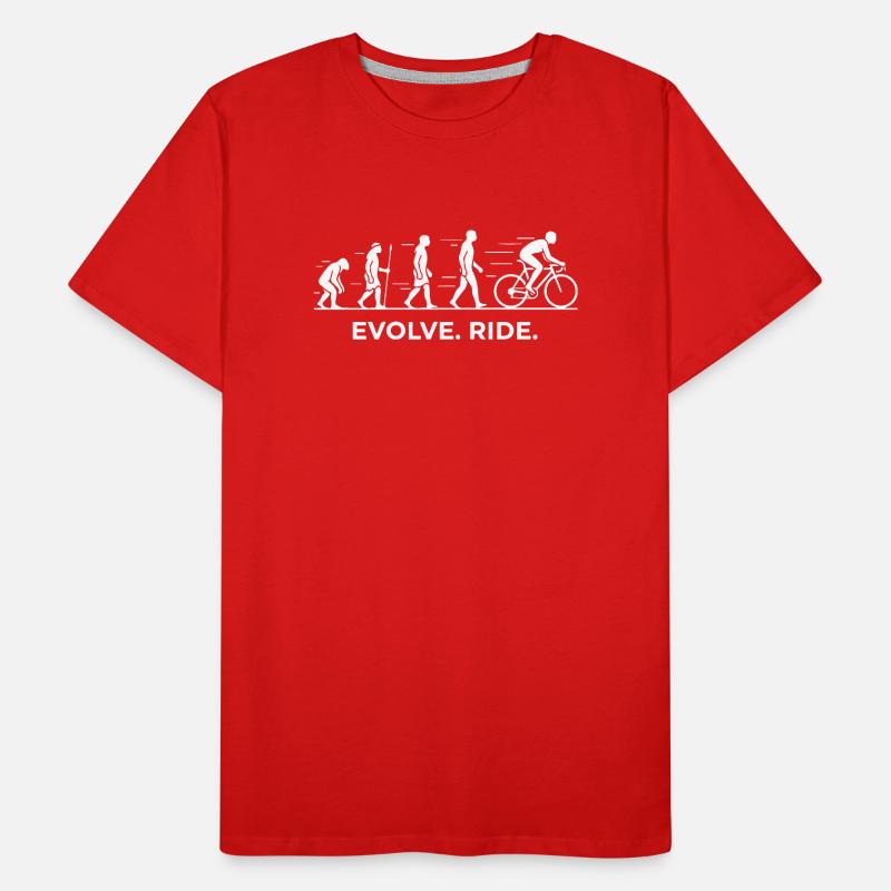 Evolve Ride Cycle Evolution Männer Premium Bio T-Shirt