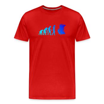 Conception compacte du motocross - T-shirt bio Premium Homme - rouge - Devant - Damien (186cm)