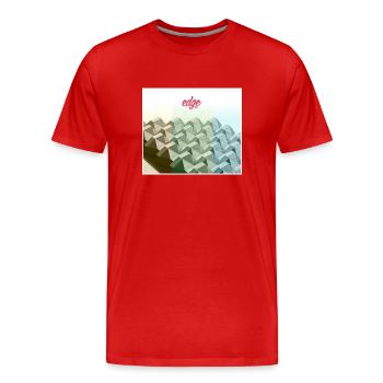 Edge - Men's Premium Organic T-Shirt - red - Front - Damien (186cm)