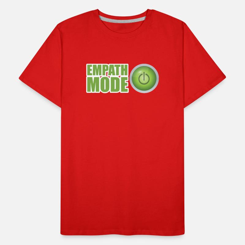 Empath Mode Green Power Button Design Men's Premium Organic T-Shirt