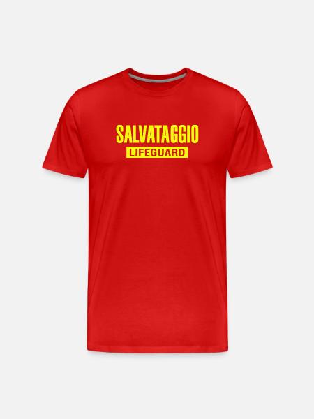Lifeguard Bold Rescue - Men's Premium Organic T-Shirt - red