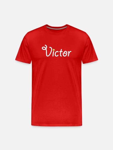 Victor - T-shirt bio Premium Homme - rouge