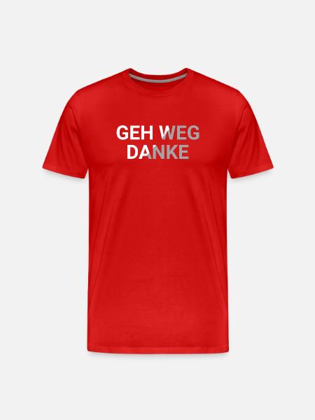 Va-t’en, merci - T-shirt bio Premium Homme - rouge