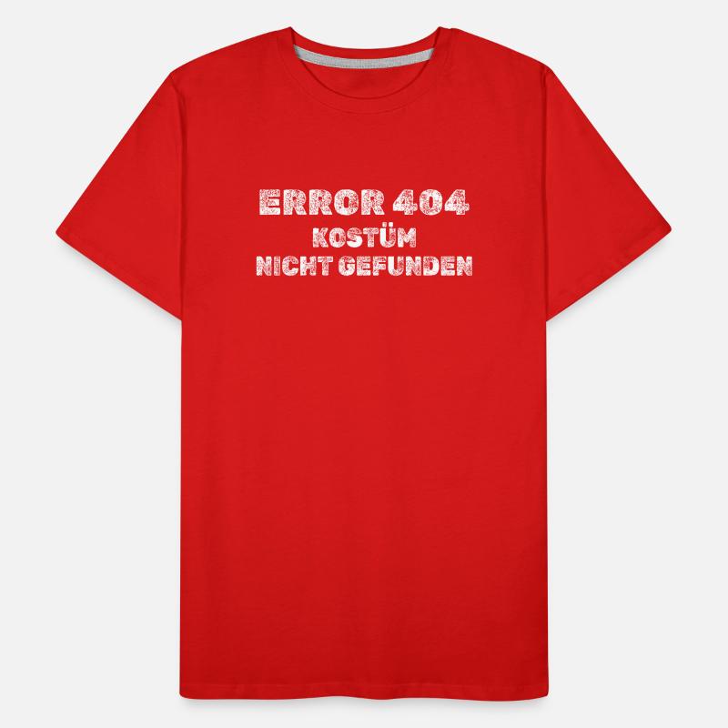 Error 404 Kostüm nicht gefunden – Karneval Männer Premium Bio T-Shirt