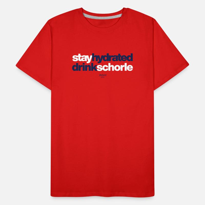 Restez hydraté, boissons spritzer T-shirt bio Premium Homme