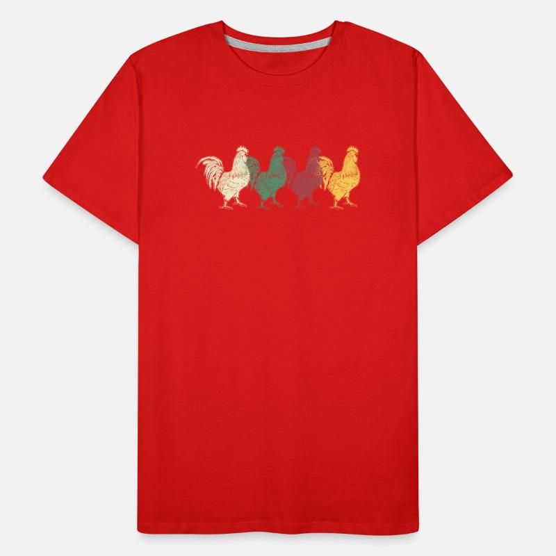 Rooster Men's Premium Organic T-Shirt