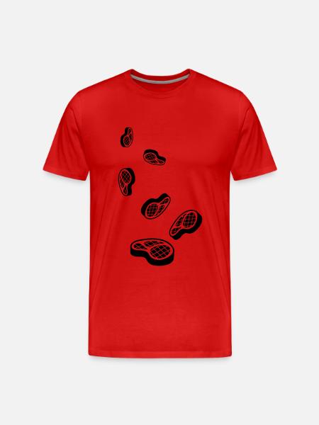Meat steak symbol - Men's Premium Organic T-Shirt - red