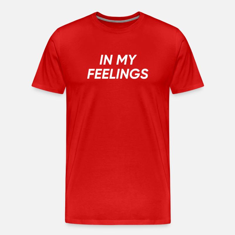 In my feelings - Männer Premium Bio T-Shirt - Rot