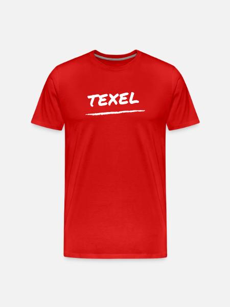 Lettrage Texel - T-shirt bio Premium Homme - rouge