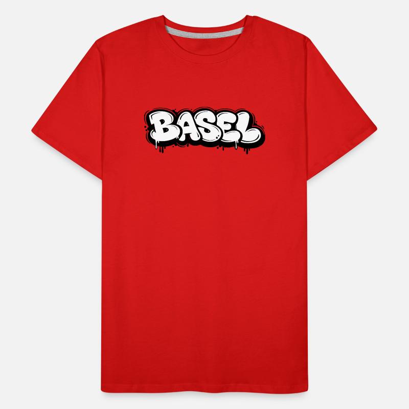 Basel Bubble Graffiti Männer Premium Bio T-Shirt