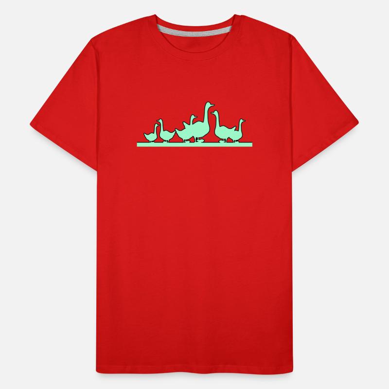 Ducks Geese Men's Premium Organic T-Shirt