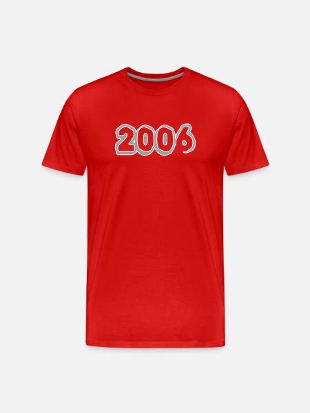 Year 2006 - Men's Premium Organic T-Shirt - red