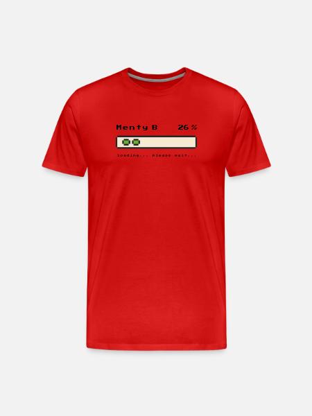 Menty B Loading | The crisis motive - Men's Premium Organic T-Shirt - red