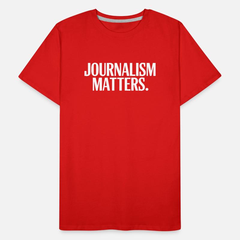 Journalismus zählt Männer Premium Bio T-Shirt