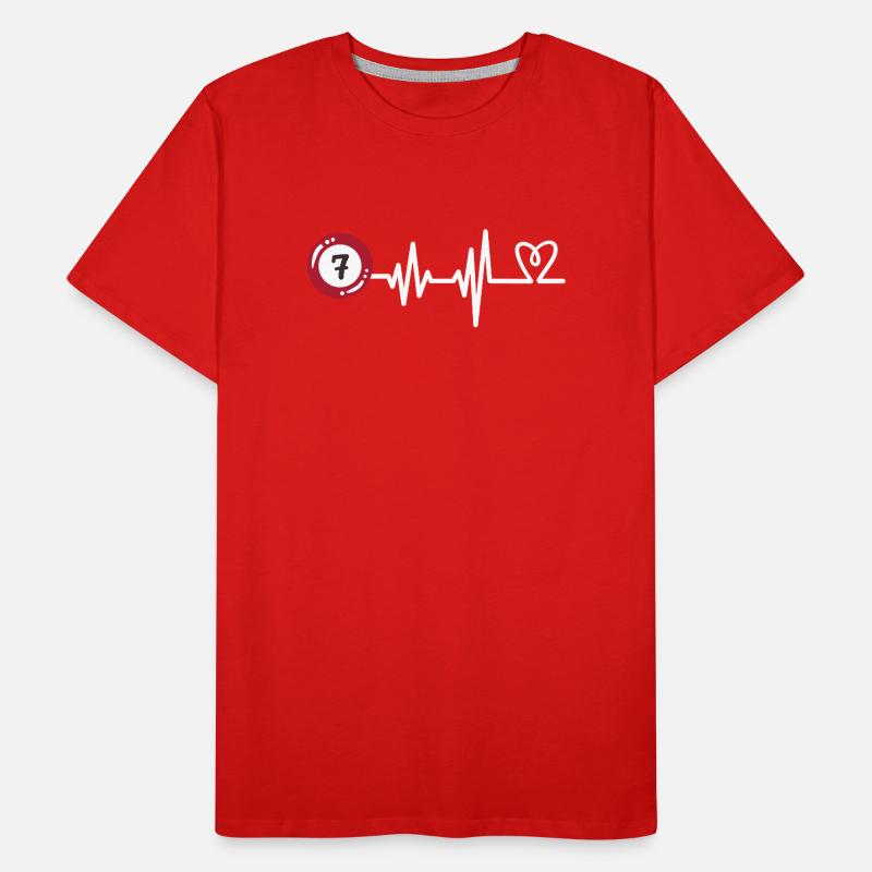 Billard Billardkugel Männer Premium Bio T-Shirt