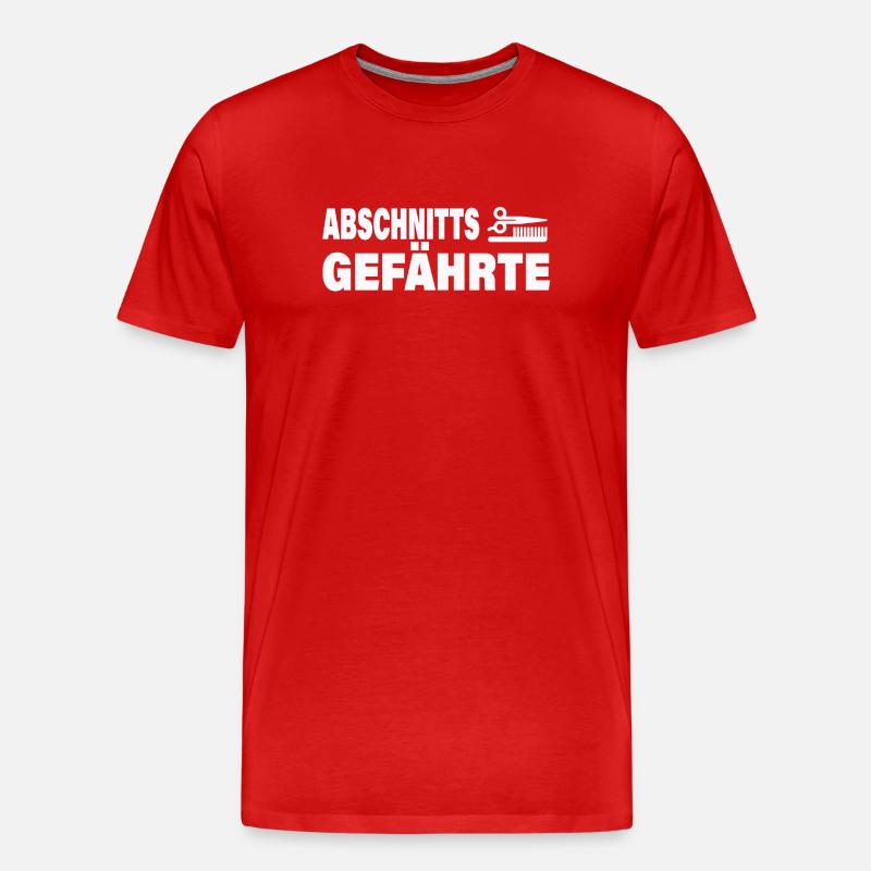ABSCHNITTSGEFÄHRTE - Männer Premium Bio T-Shirt - Rot