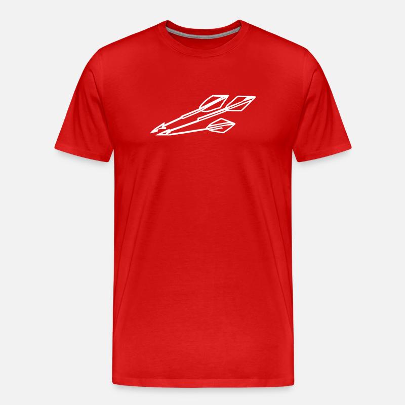 Arc et flèches - T-shirt bio Premium Homme - rouge