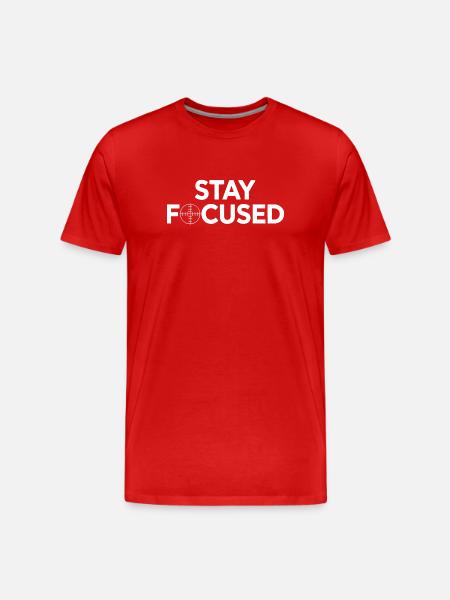 Stay Focused: Target Style - Men's Premium Organic T-Shirt - red