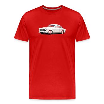 serie 120 custom - T-shirt bio Premium Homme - rouge - Devant - Damien (186cm)