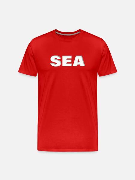 SEA - Men's Premium Organic T-Shirt - red