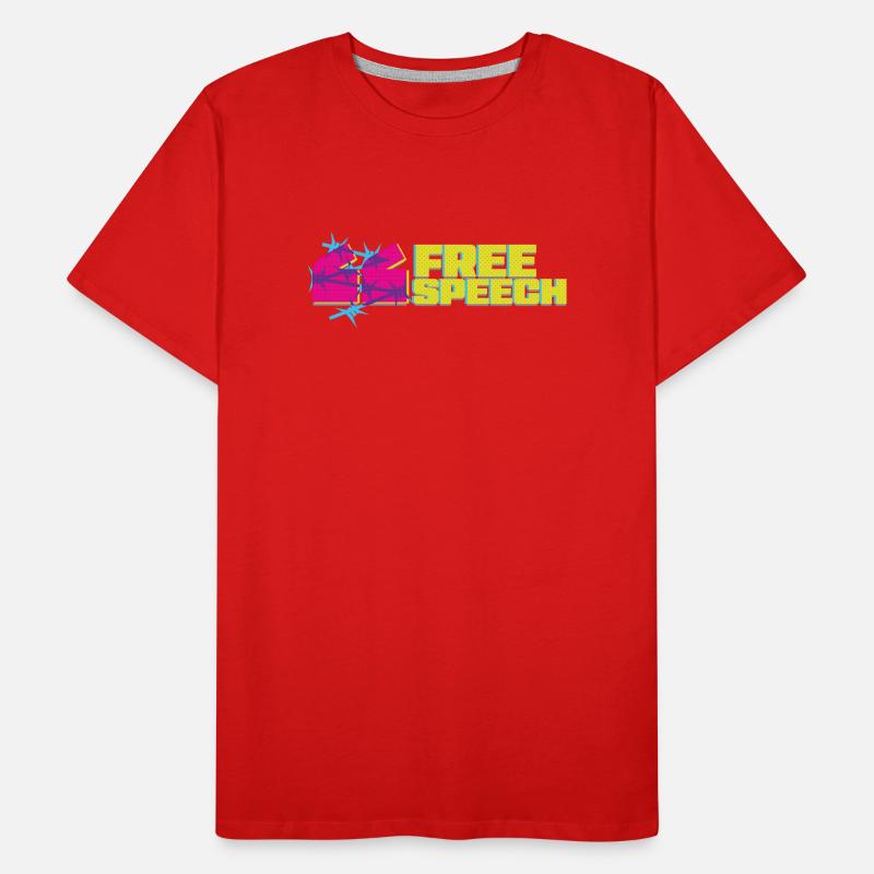 Vibrant graffiti liberté d’expression t-Shirt design T-shirt bio Premium Homme