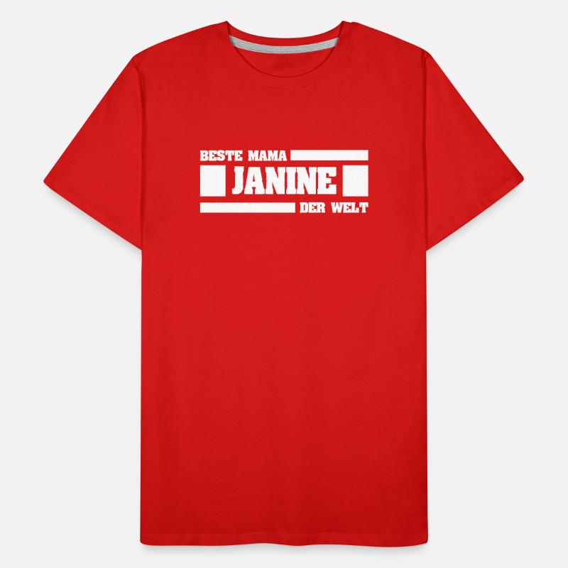 Mutter Janine Männer Premium Bio T-Shirt