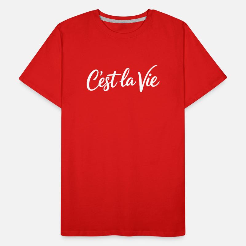 Cest la Vie Statement Männer Premium Bio T-Shirt