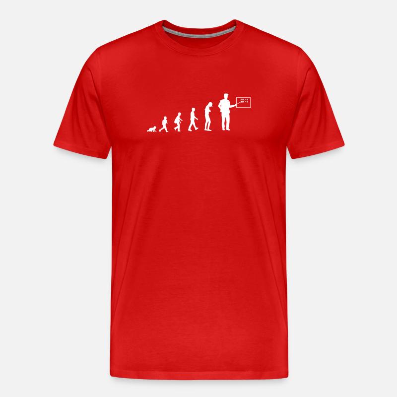 Development into a teacher - Men's Premium Organic T-Shirt - red
