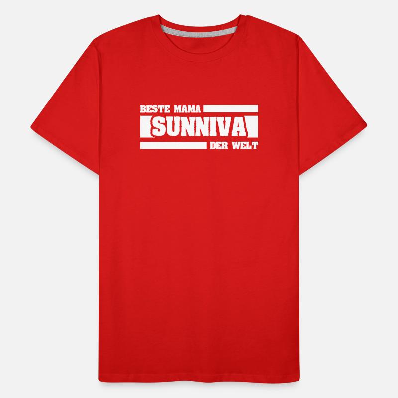 Sunniva als Mutter Männer Premium Bio T-Shirt