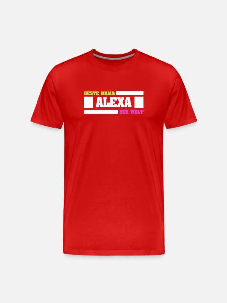 Alexa - T-shirt bio Premium Homme - rouge