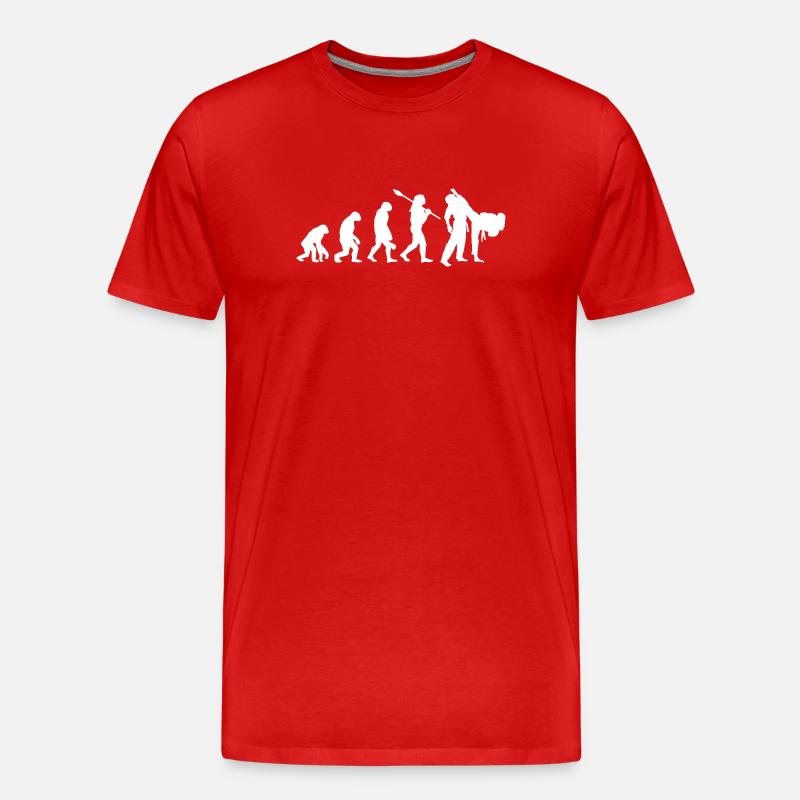 Judo Evolution Kampfkunst-Expertengeschenk - Männer Premium Bio T-Shirt - Rot