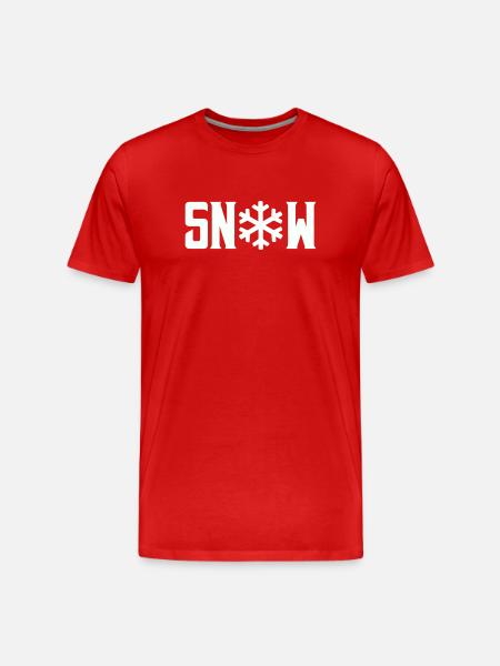 Neige - T-shirt bio Premium Homme - rouge